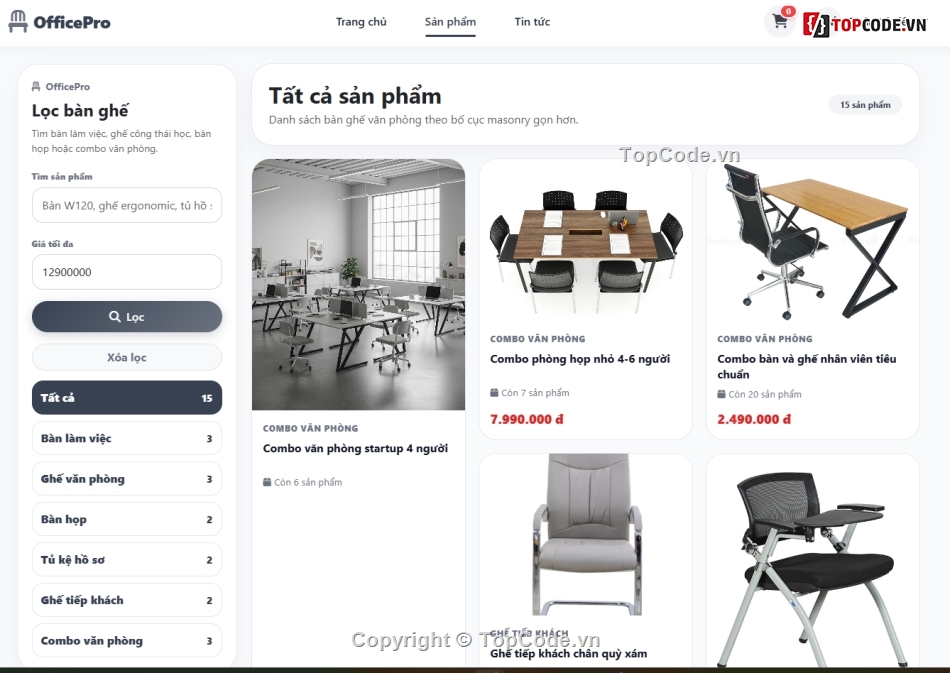 bàn ghế,bán đồ văn phòng,officepro